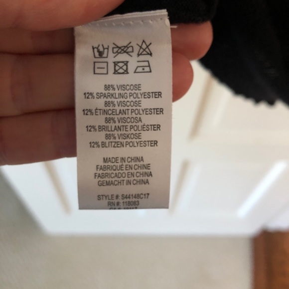 Black viscose football jersey sweater - Picture 5 of 7